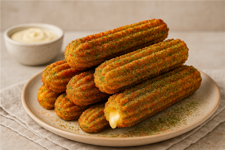 Tuzlu Patatesli Churros Tarifi: Çıtır Dışı, Kremalı Peyniriyle Farklı Bir Atıştırmalık